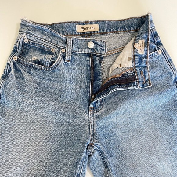 Madewell Petite Perfect Vintage Straight Jean High Waist Rigid Denim Seyland 25P - Picture 11 of 16